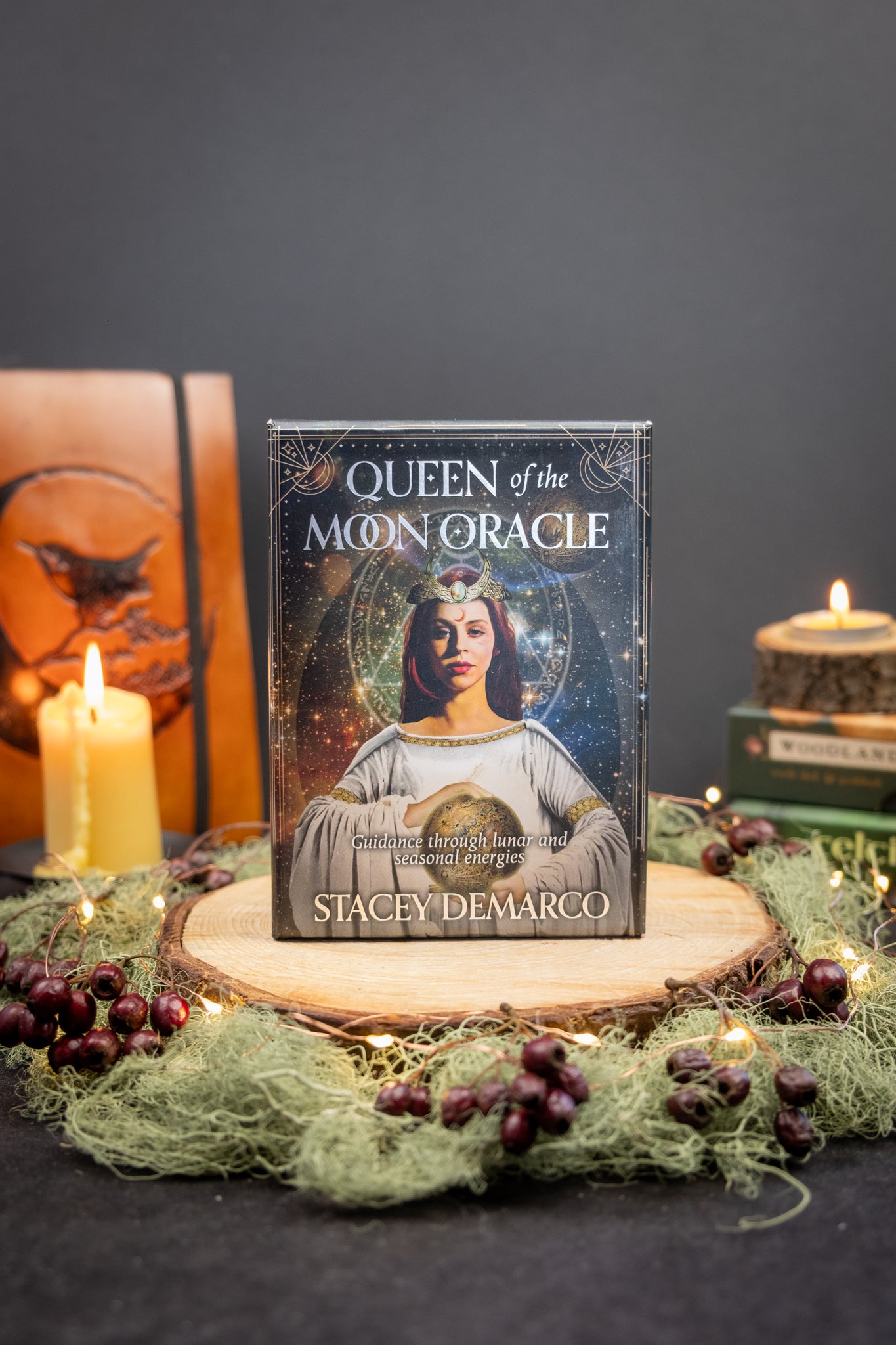 Queen of the Moon Oracle Cards Stacey Demarco Rockpool Publishing, Lunar Wisdom Deck for Moon Magic Ritual Seasonal Energy and Intuitive Guidance