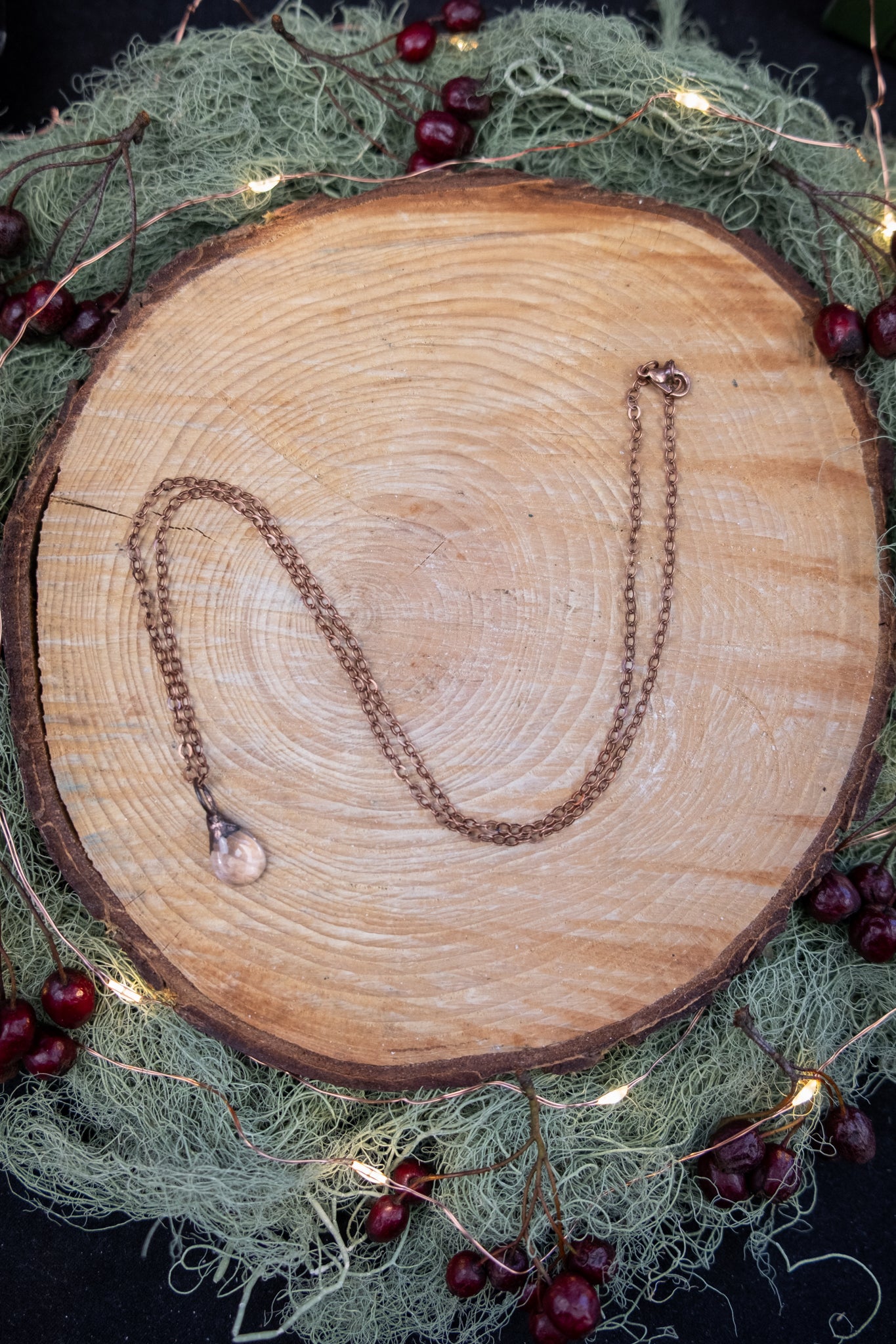 Star Rose Quartz Copper Pendant Necklace, Love and Heart Healing Crystal Stone, Ethically Sourced