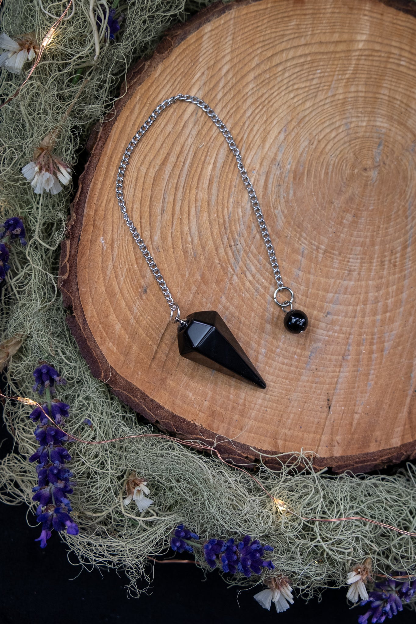 Black Obsidian Pendulum