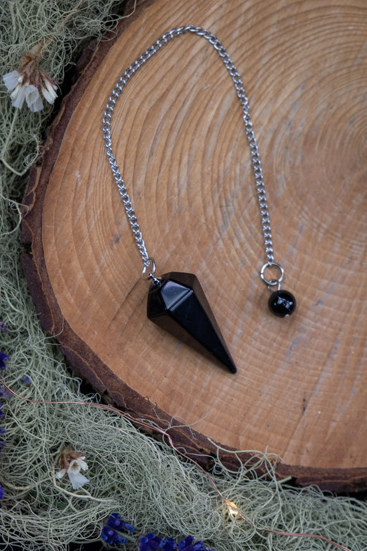 Black Obsidian Pendulum
