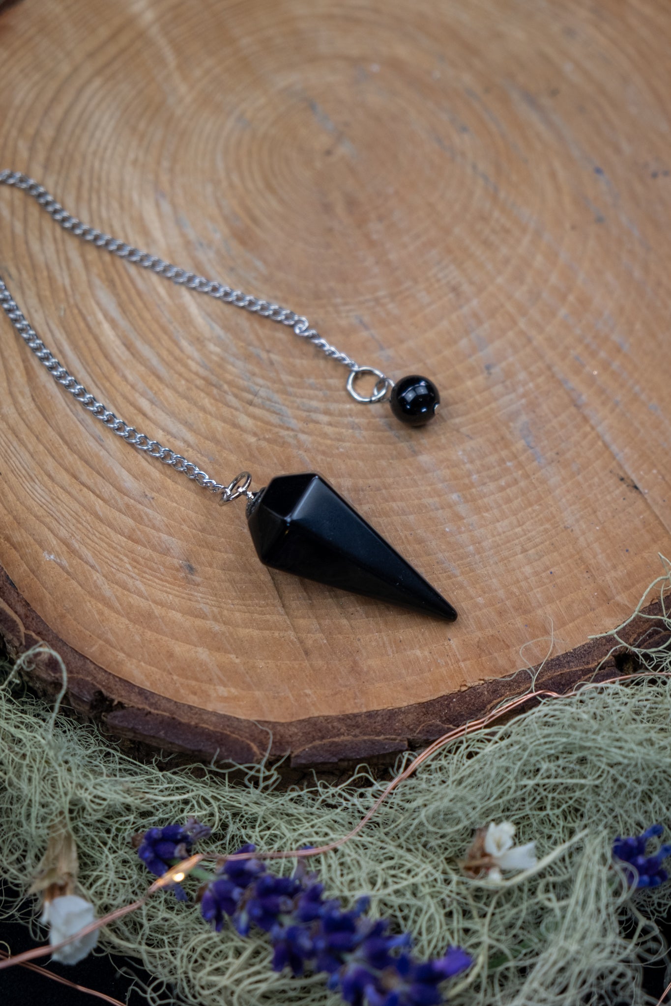 Black Obsidian Pendulum
