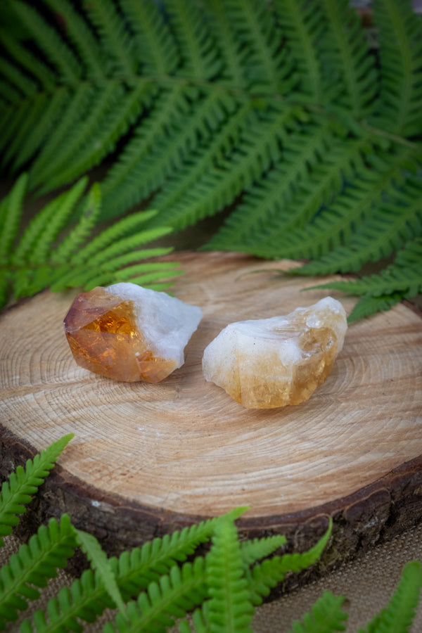 Citrine crystal raw points, Heat treated Citrine, Crystal for manifestation.