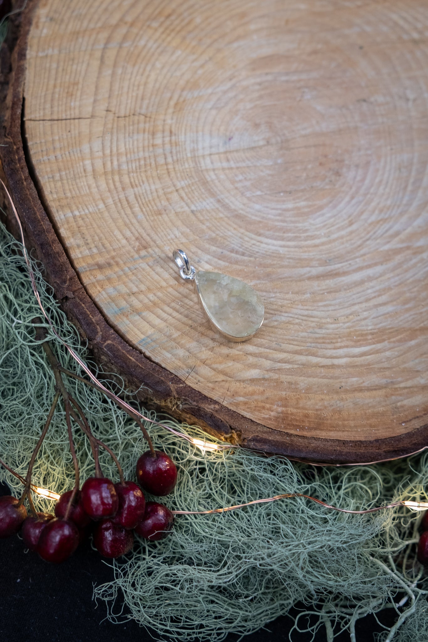 Libyan Desert Glass Pendant, Sterling Silver, Crystal Tektite Gem, High Vibration Stone, Rare Jewellery