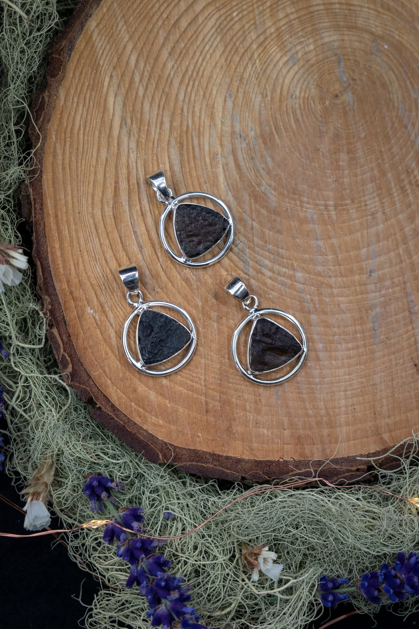 Agni Manitite (Indonesian Tektite) Sterling Silver Pendant