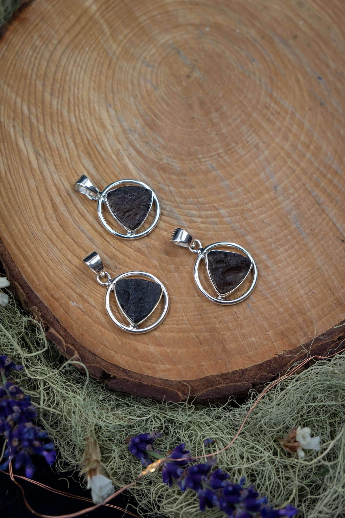 Agni Manitite (Indonesian Tektite) Sterling Silver Pendant