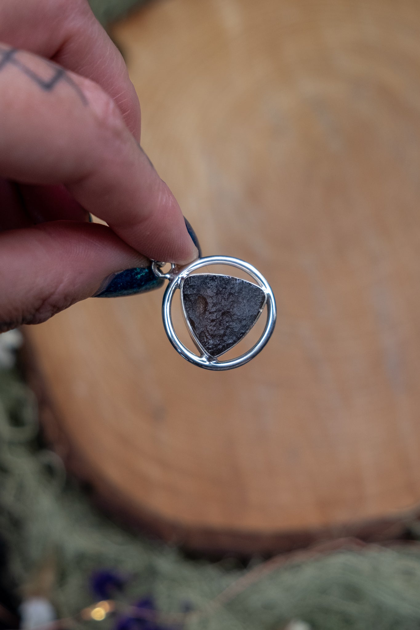 Agni Manitite (Indonesian Tektite) Sterling Silver Pendant