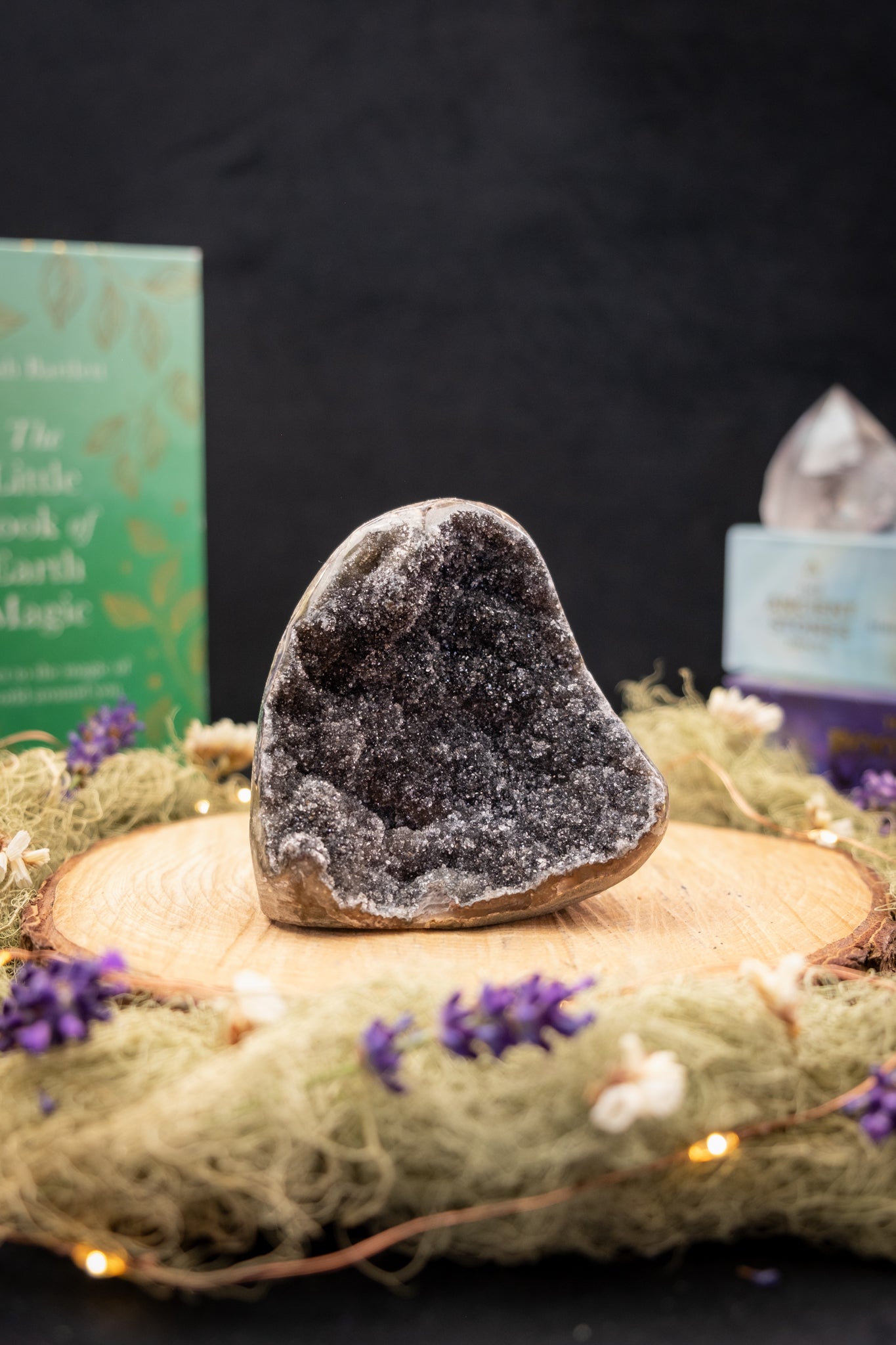 Black Amethyst Drusy Freeform