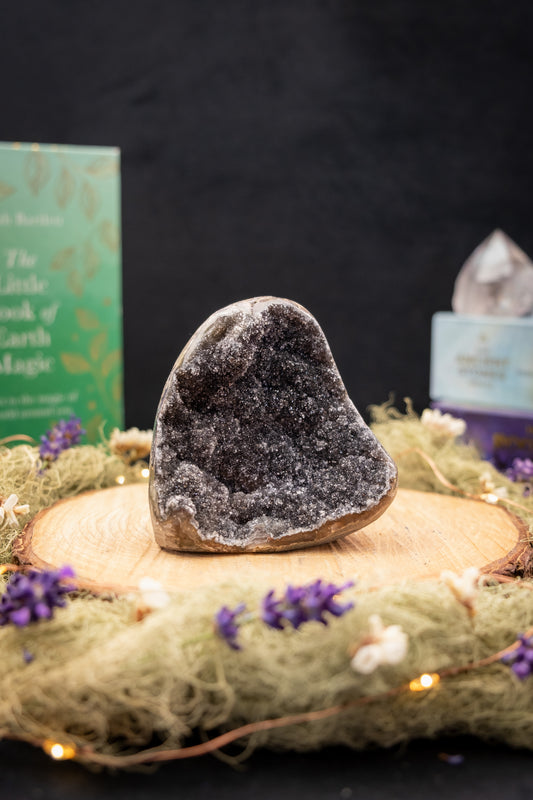 Black Amethyst Drusy Freeform