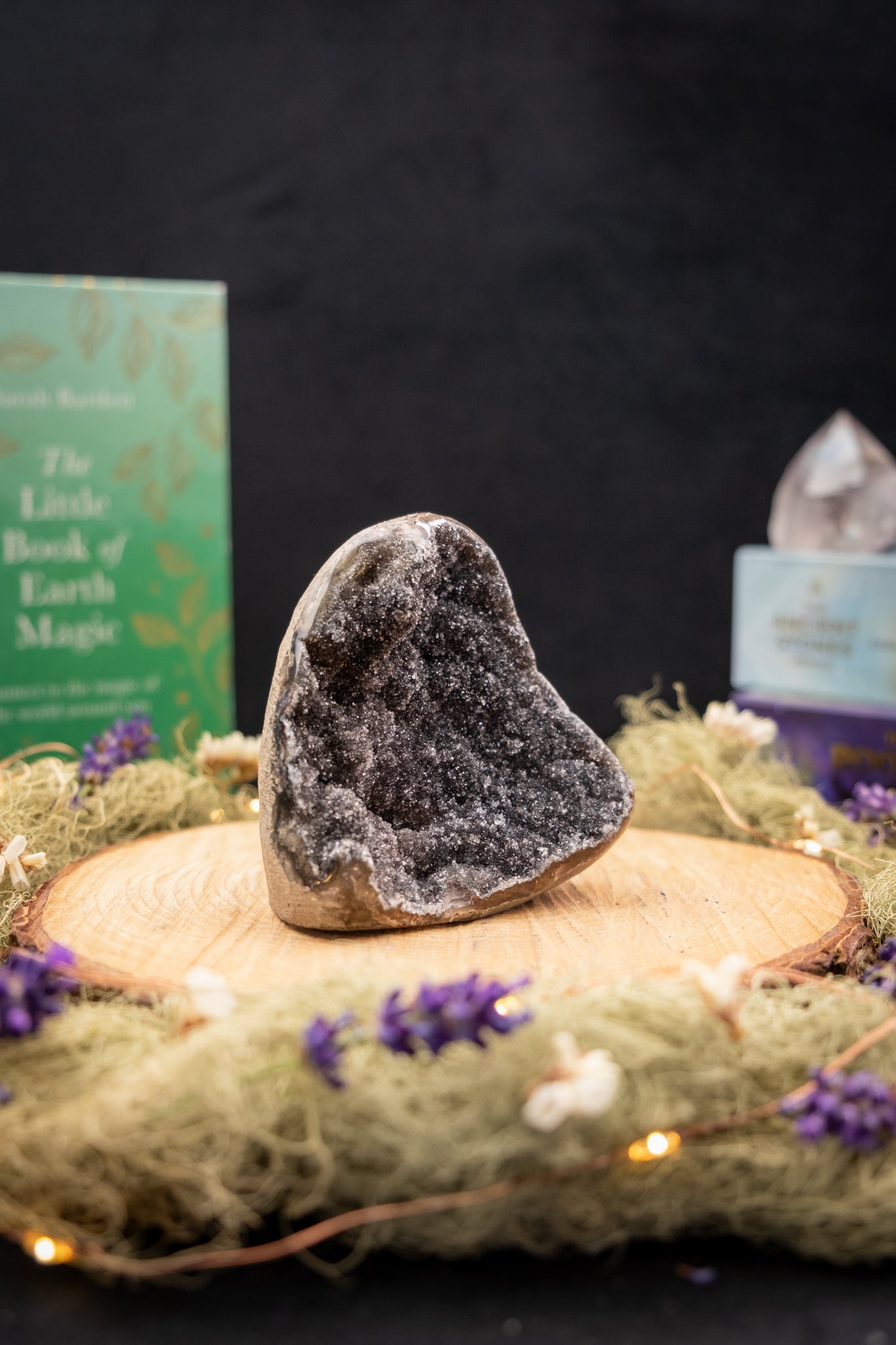 Black Amethyst Drusy Freeform