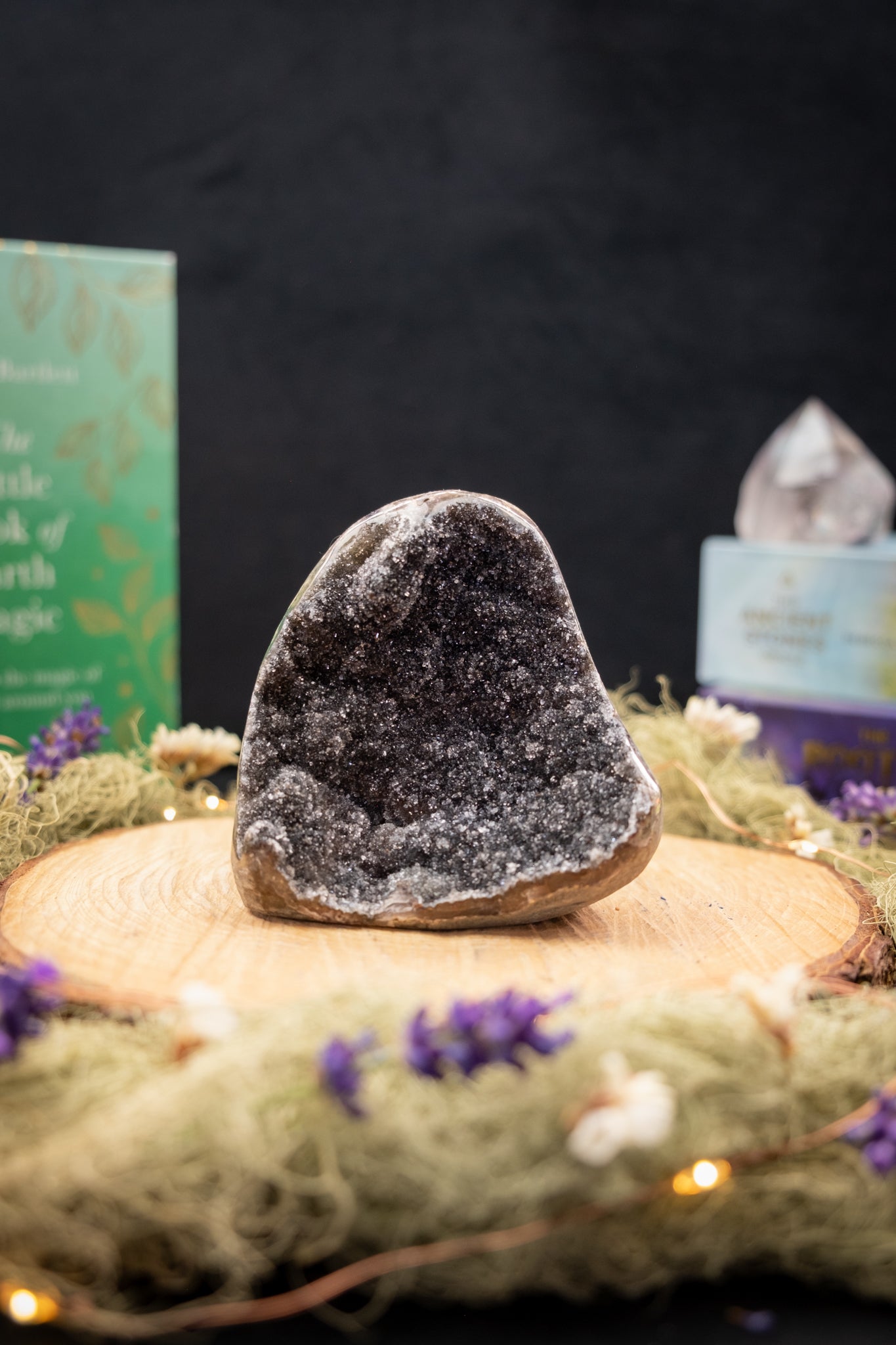 Black Amethyst Drusy Freeform