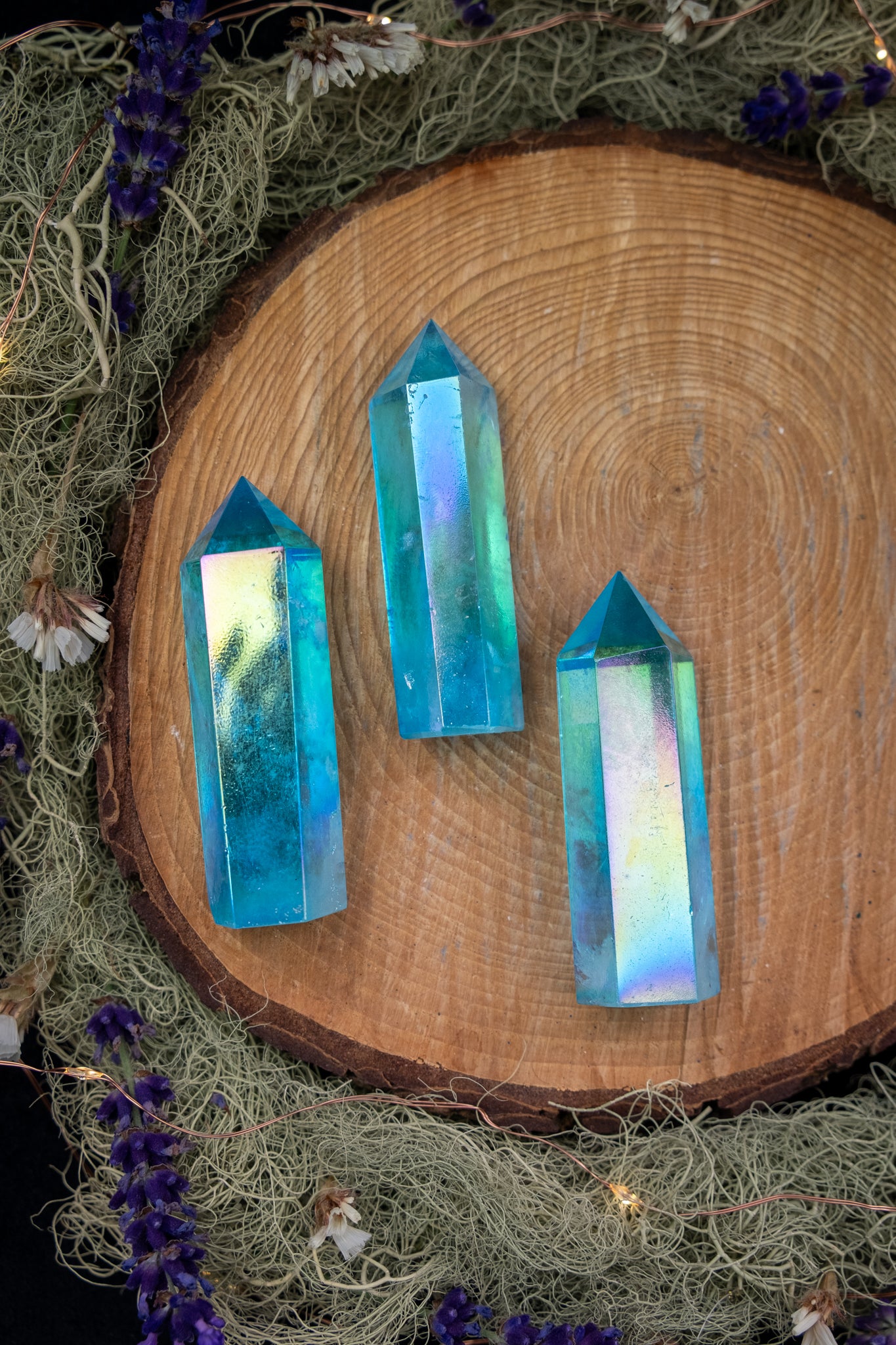 Blue Aura Quartz Point