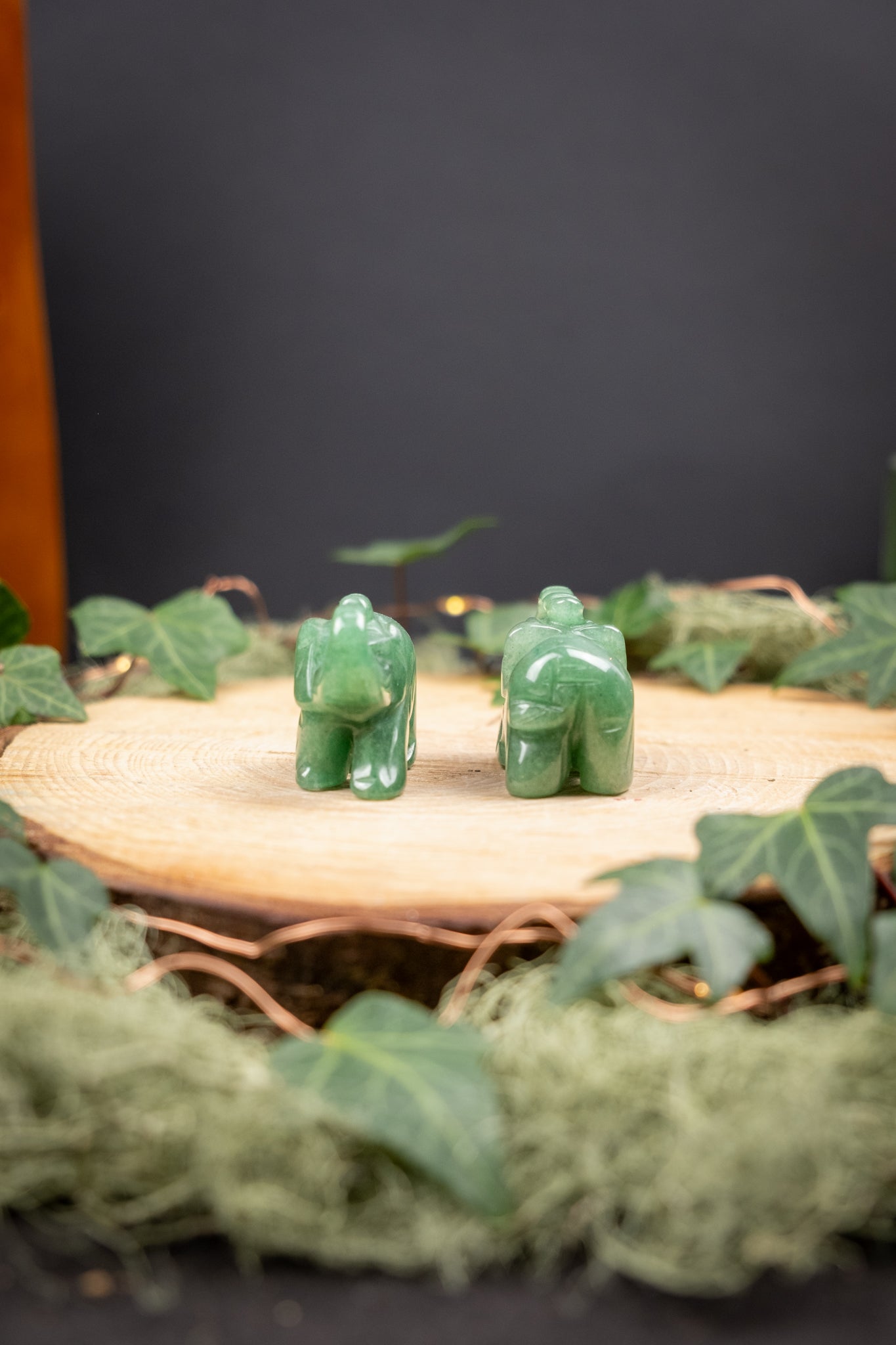 Green Aventurine Elephant Carving, Hand Carved Crystal Elephant for Luck and Abundance, Ethically Sourced from India