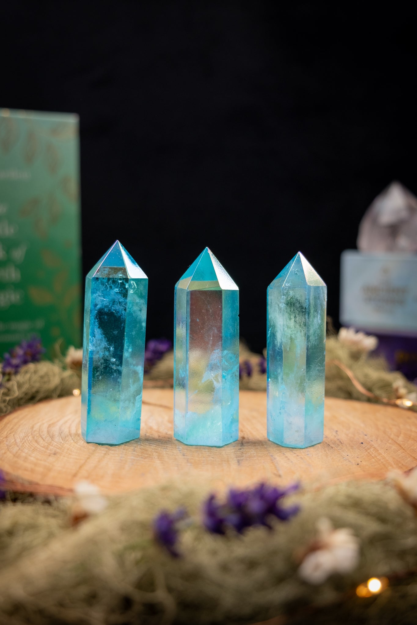 Blue Aura Quartz Point