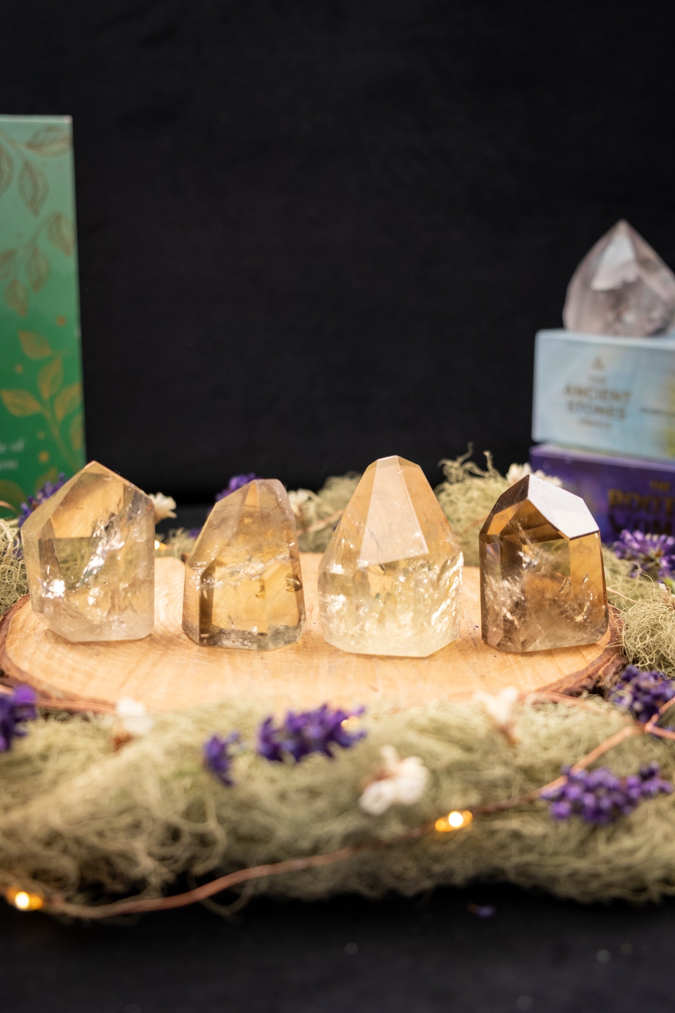 Natural Brazilian Citrine Free Standing Point