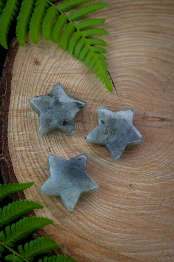 Labradorite, star shaped crystal, Crystal for protection and intuition.