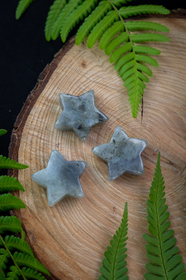 Labradorite, star shaped crystal, Crystal for protection and intuition.