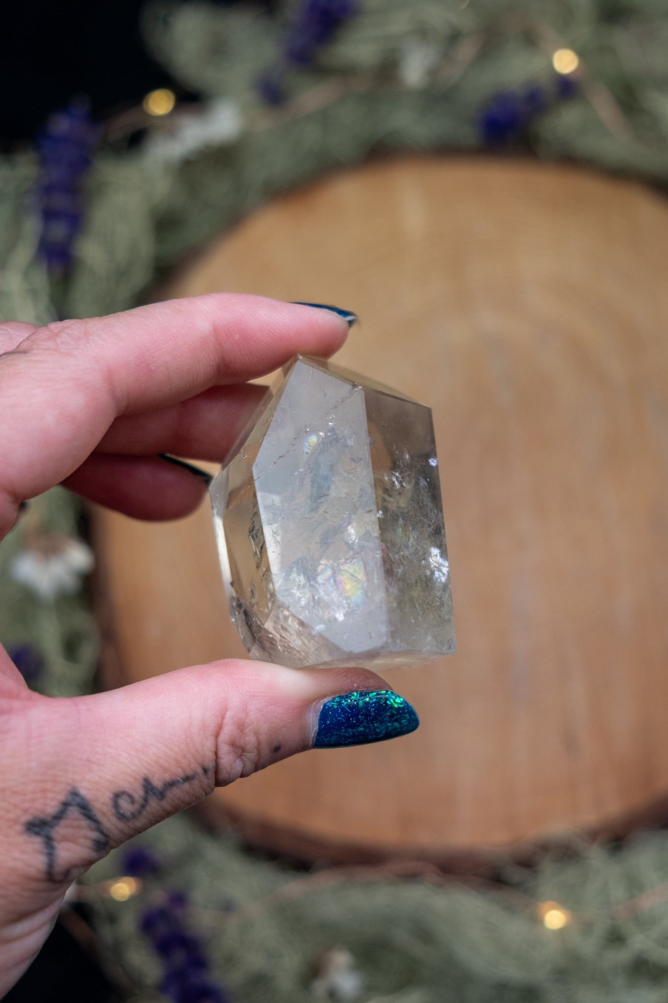 Natural Brazilian Citrine Free Standing Point