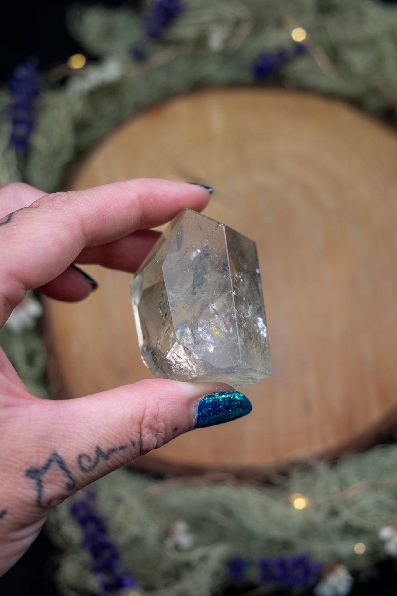 Natural Brazilian Citrine Free Standing Point