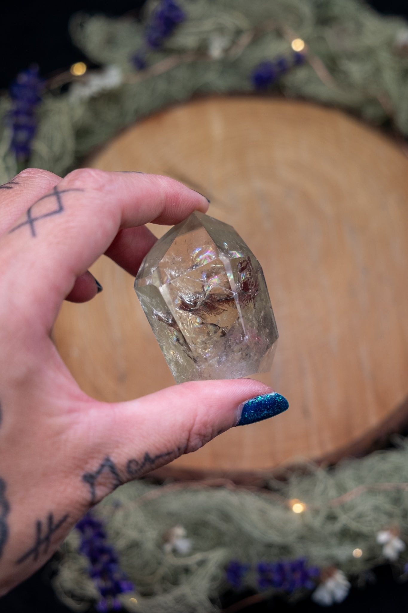 Natural Brazilian Citrine Free Standing Point