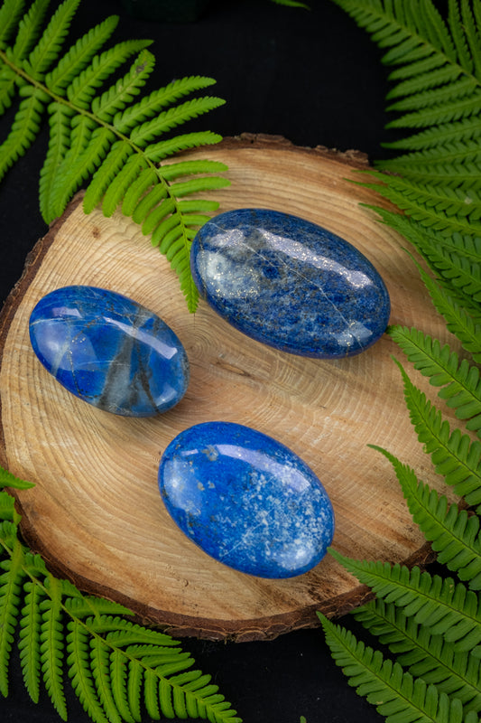 Lapis Lazuli Crystal Palm stone, Royal Lapis, Madani Lapis, A+ Grade