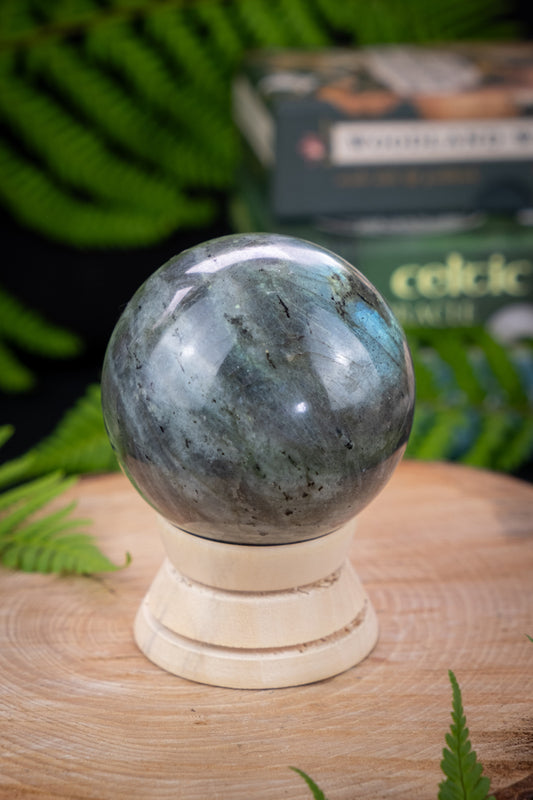 Labradorite crystal sphere.