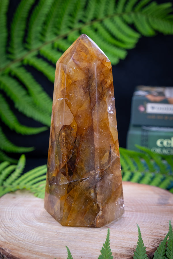 Golden Healer Quartz, Large Crystal Point,