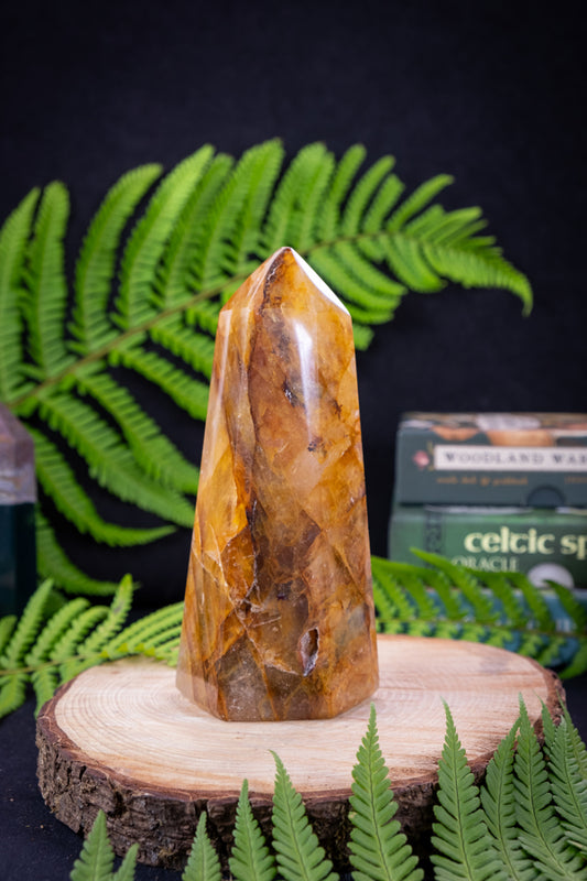 Golden Healer Quartz, Large Crystal Point,