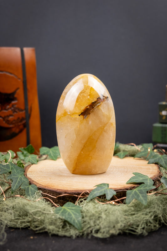 Golden Healer Quartz Freeform, Healing Crystal Stone, High Vibration Gem for Energy Alignment, Clarity, Self Healing and Divine Light