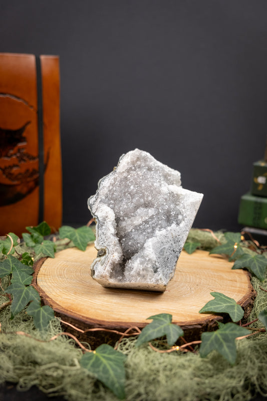 Uruguayan Silver Amethyst Drusy Cluster