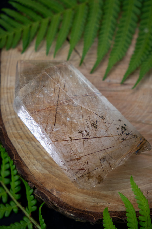 Rutilated Quartz Crystal, Superior grade, highest vibration.