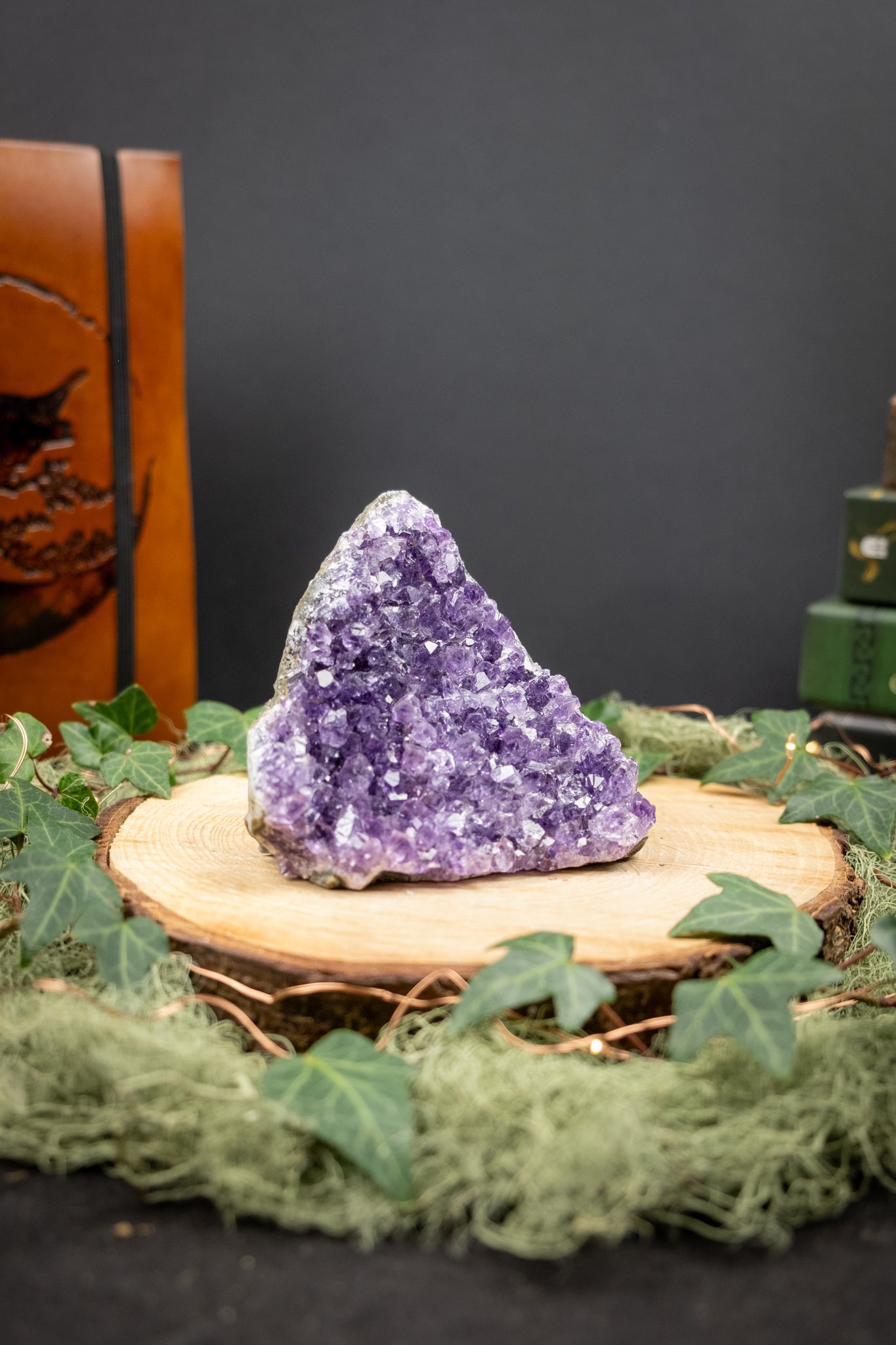 Super Sparkly Purple Amethyst Cluster, Natural Drusy Amethyst Crystal from Uruguay, High Grade Spiritual Protection Stone