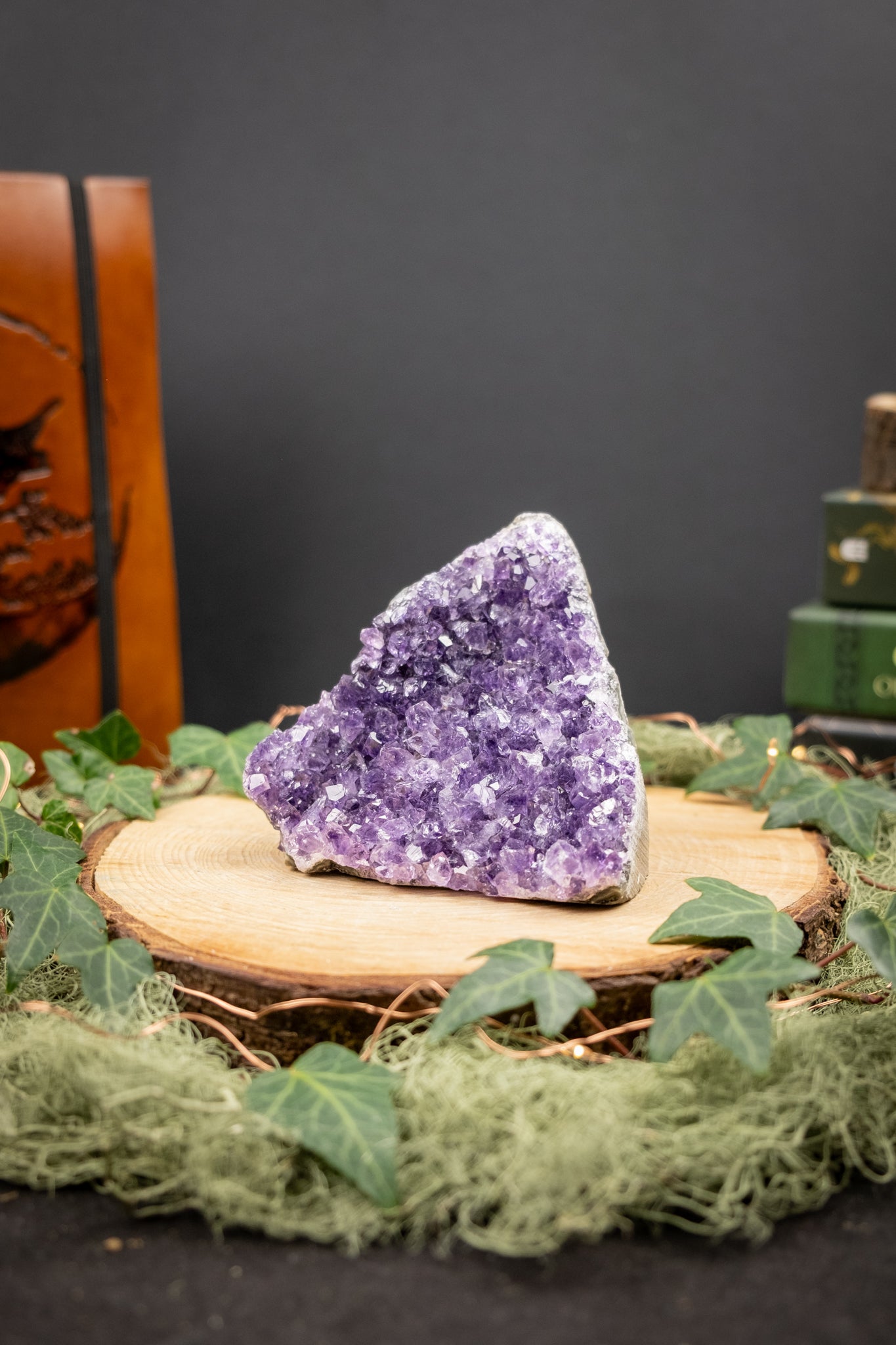 Super Sparkly Purple Amethyst Cluster, Natural Drusy Amethyst Crystal from Uruguay, High Grade Spiritual Protection Stone