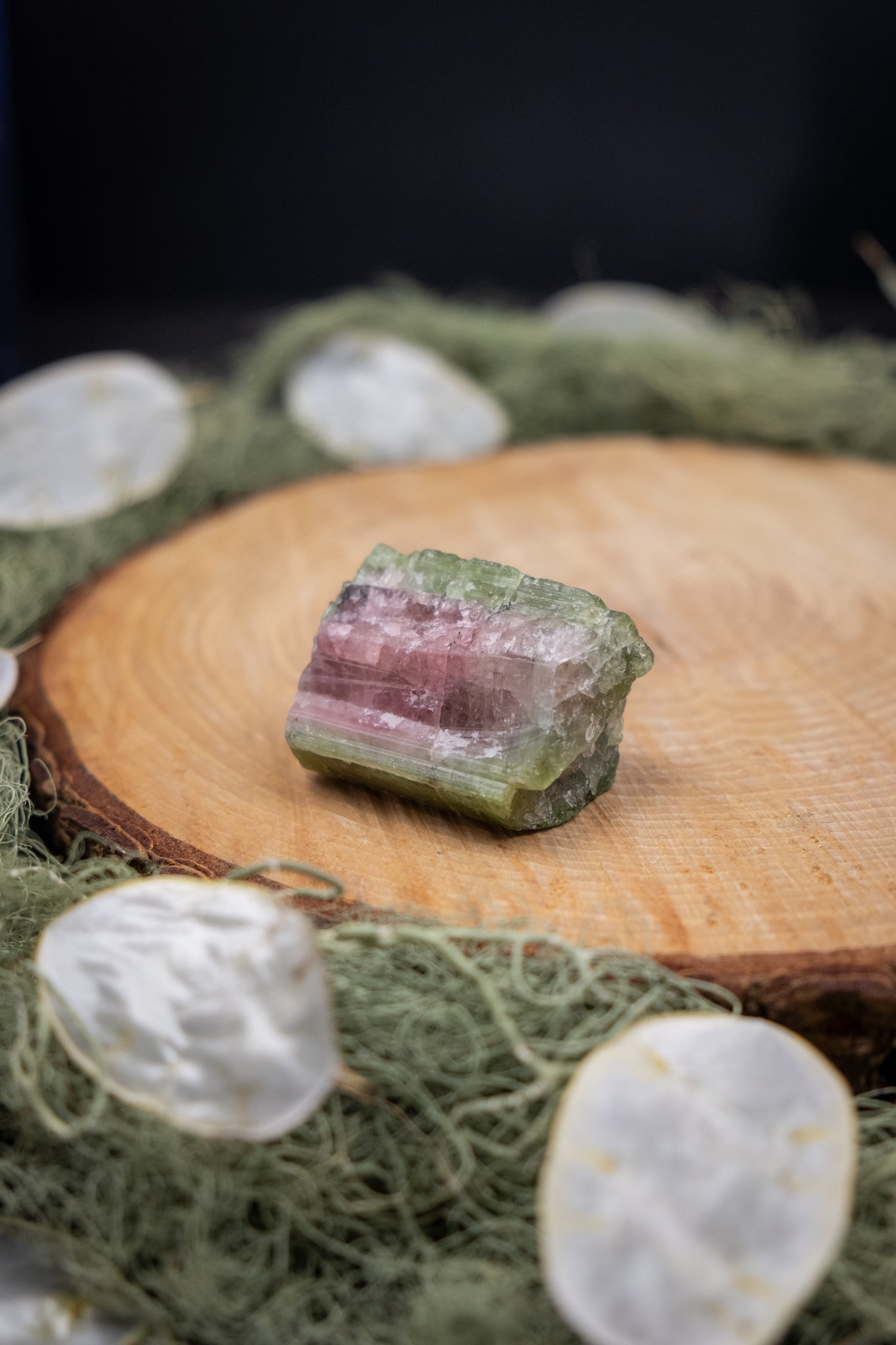 Watermelon Tourmaline Rough Crystal, Pink and Green Heart Chakra Stone, Ethically Sourced from Brazil