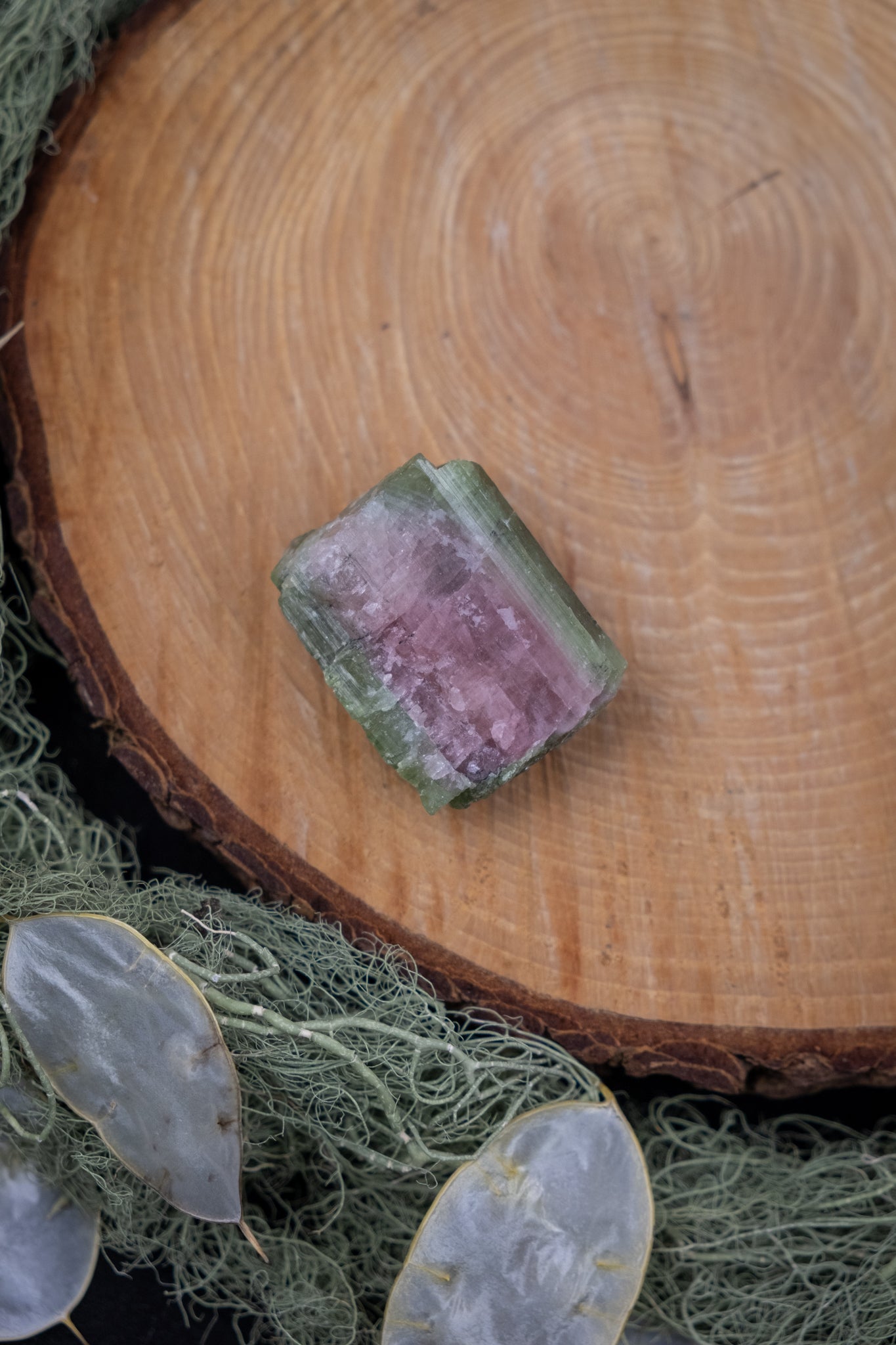 Watermelon Tourmaline Rough Crystal, Pink and Green Heart Chakra Stone, Ethically Sourced from Brazil