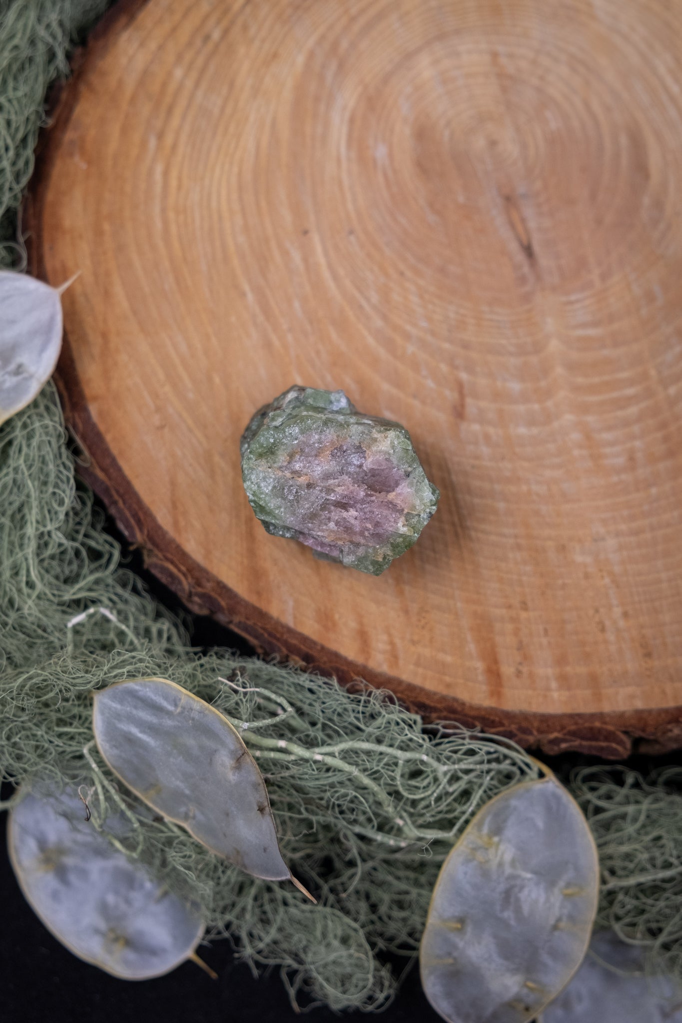 Watermelon Tourmaline Raw Formation