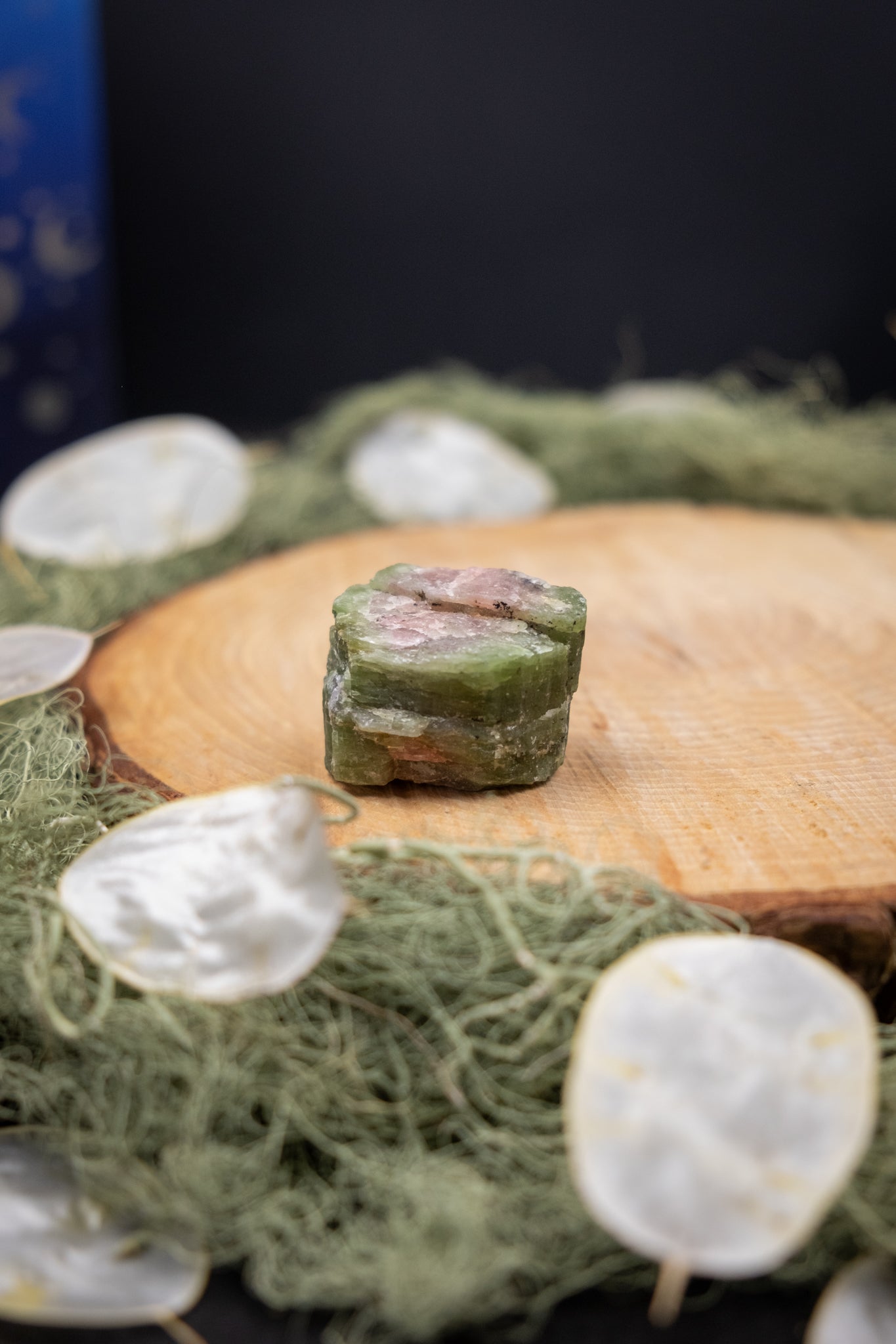 Watermelon Tourmaline Raw Formation