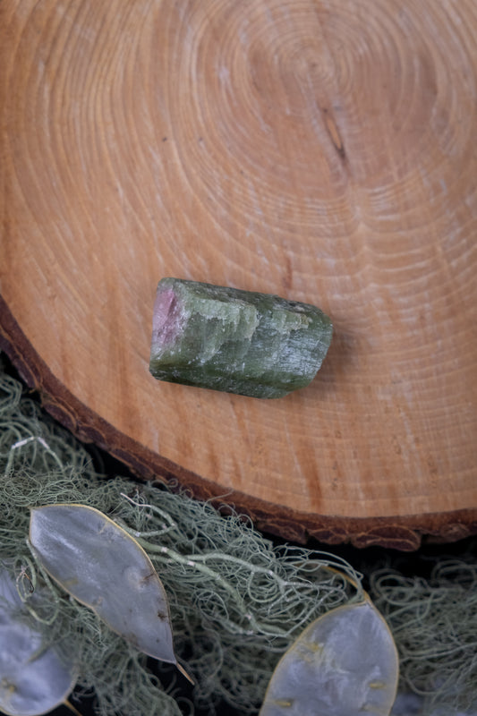 Watermelon Tourmaline Raw Crystal