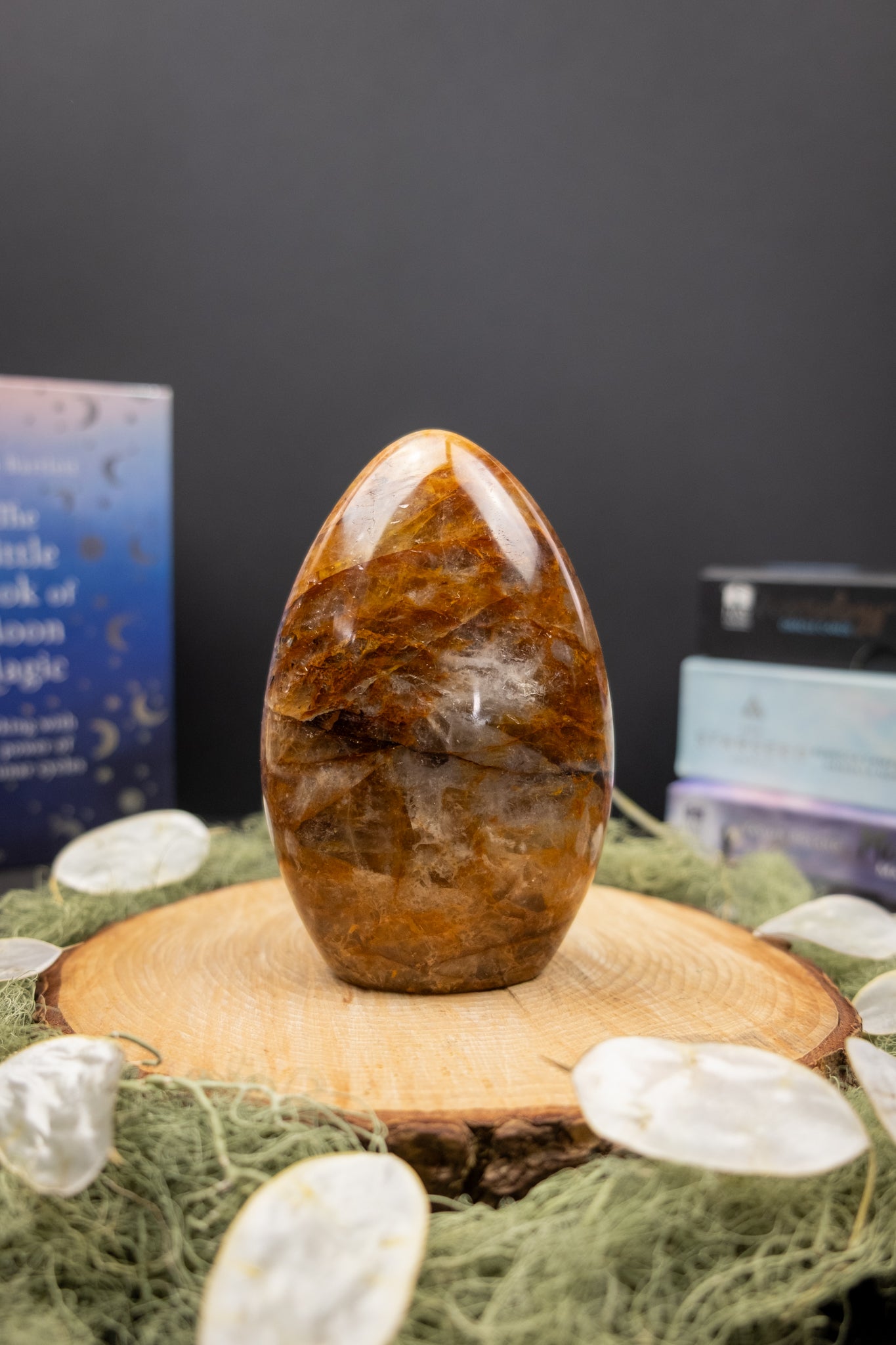 Golden Healer Quartz Freeform, Large Polished Crystal Stone for Healing and Energy Alignment, Ethically Sourced from Brazil