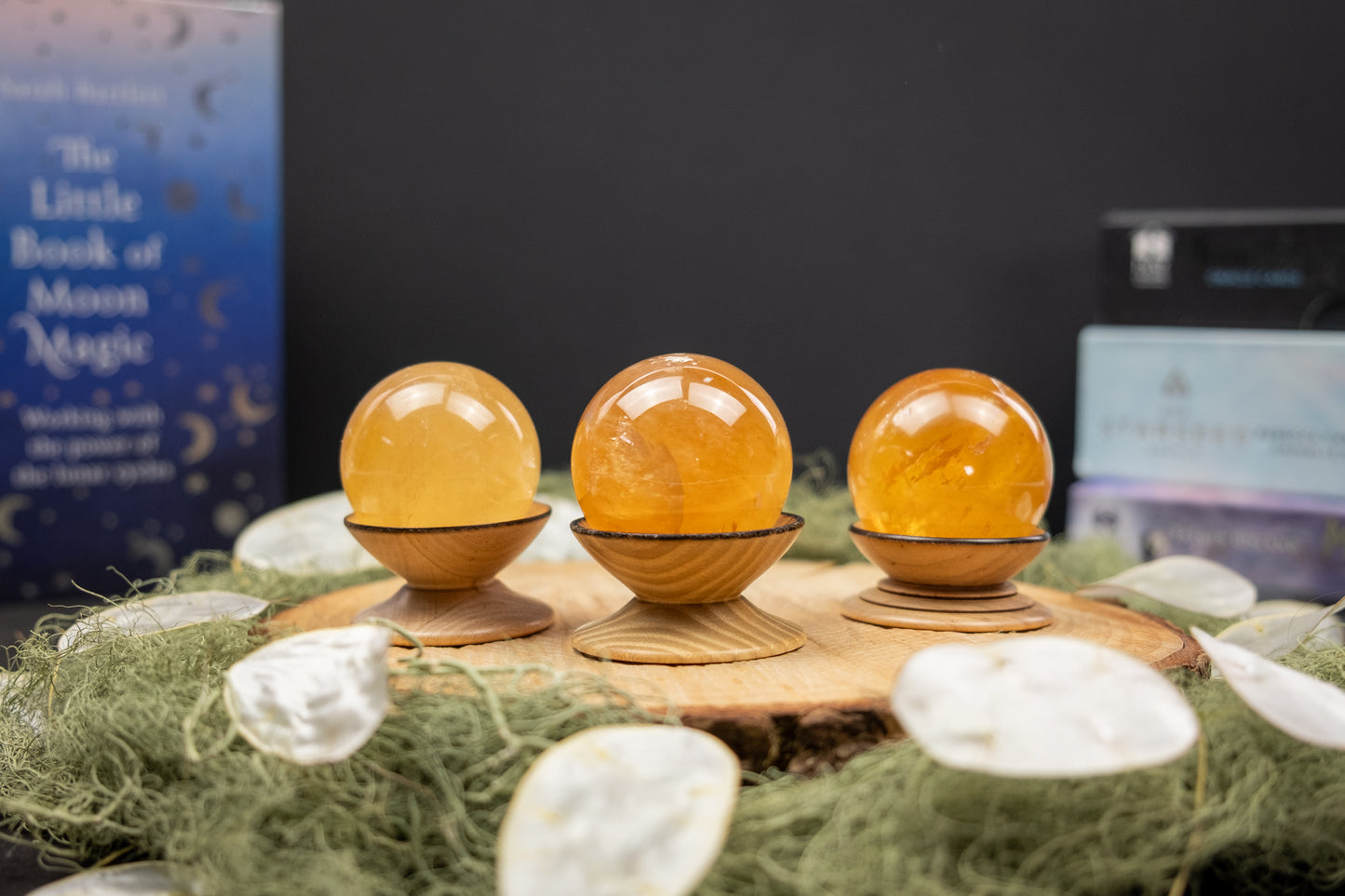 Golden Optical Calcite Sphere