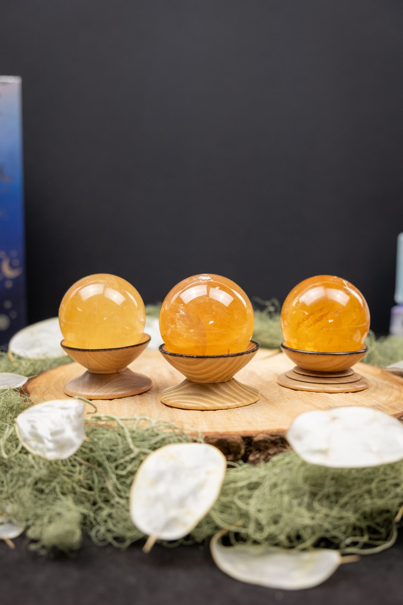 Golden Optical Calcite Sphere