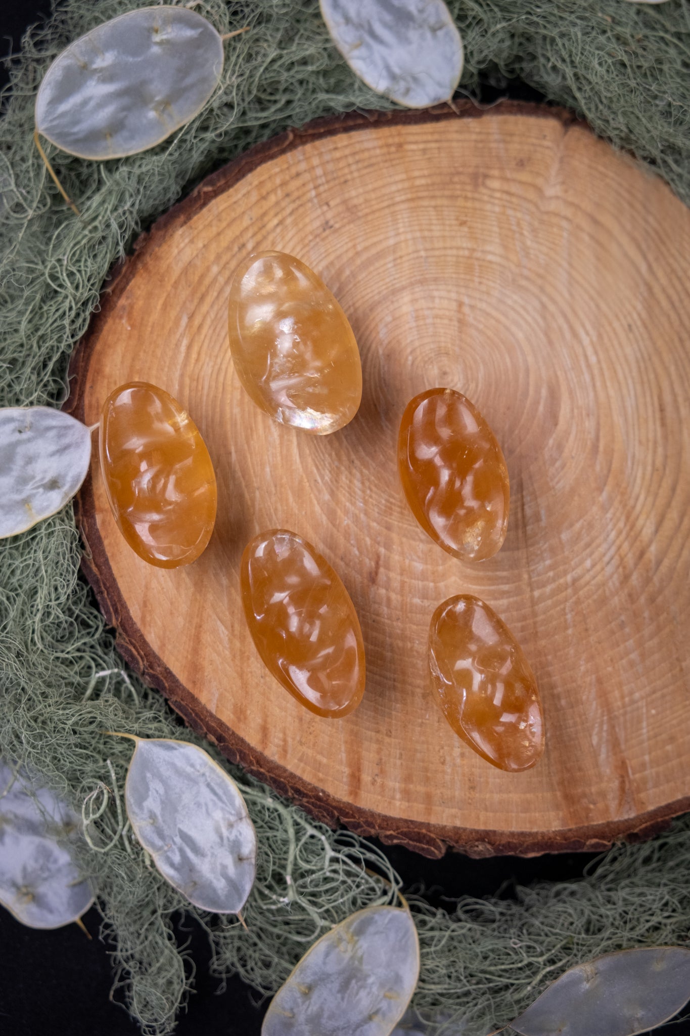 Golden Optical Calcite Yuanbao