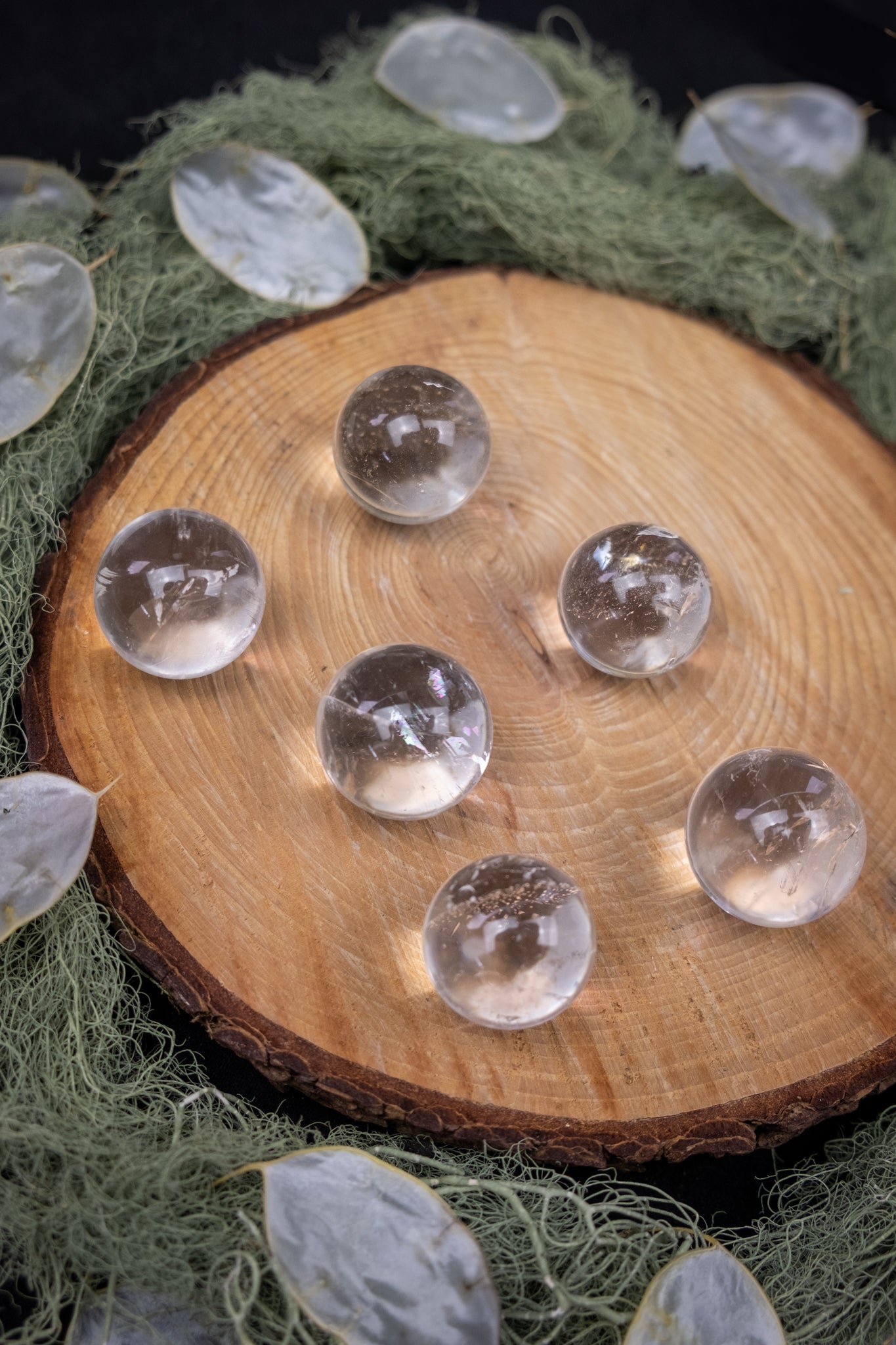 Lemurian Quartz Sphere, Clear Quartz Crystal Ball for Spiritual Awakening and Ancient Wisdom, Ethically Sourced Brazil