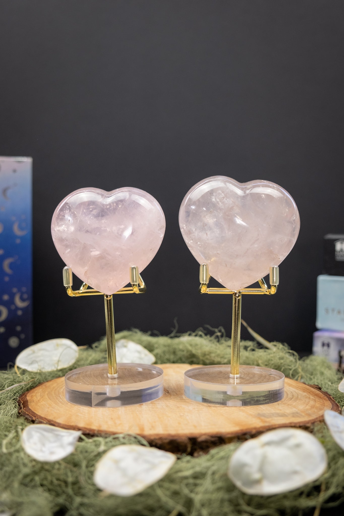 Rose Quartz Heart on Stand