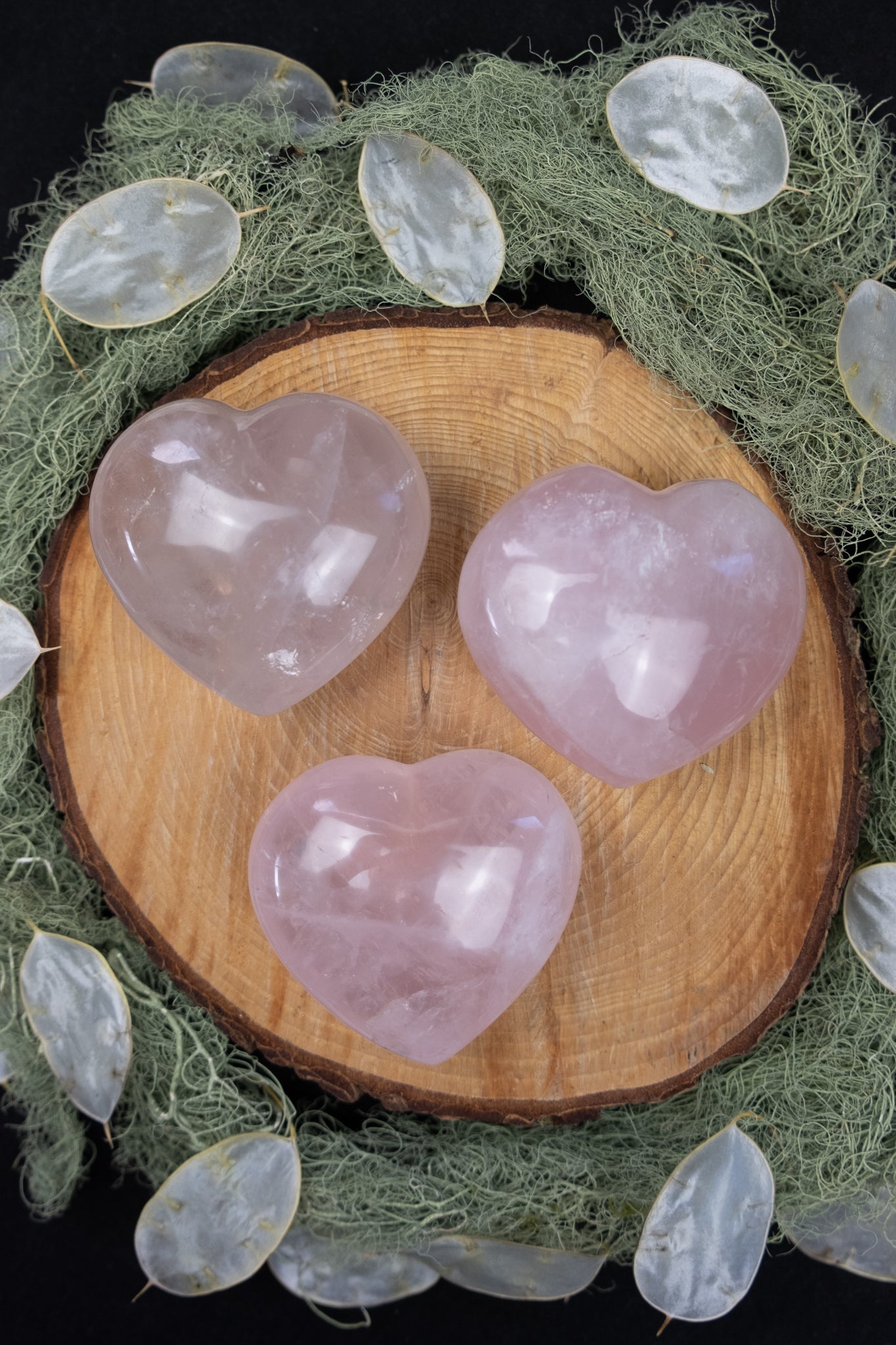 Rose Quartz Heart on Stand