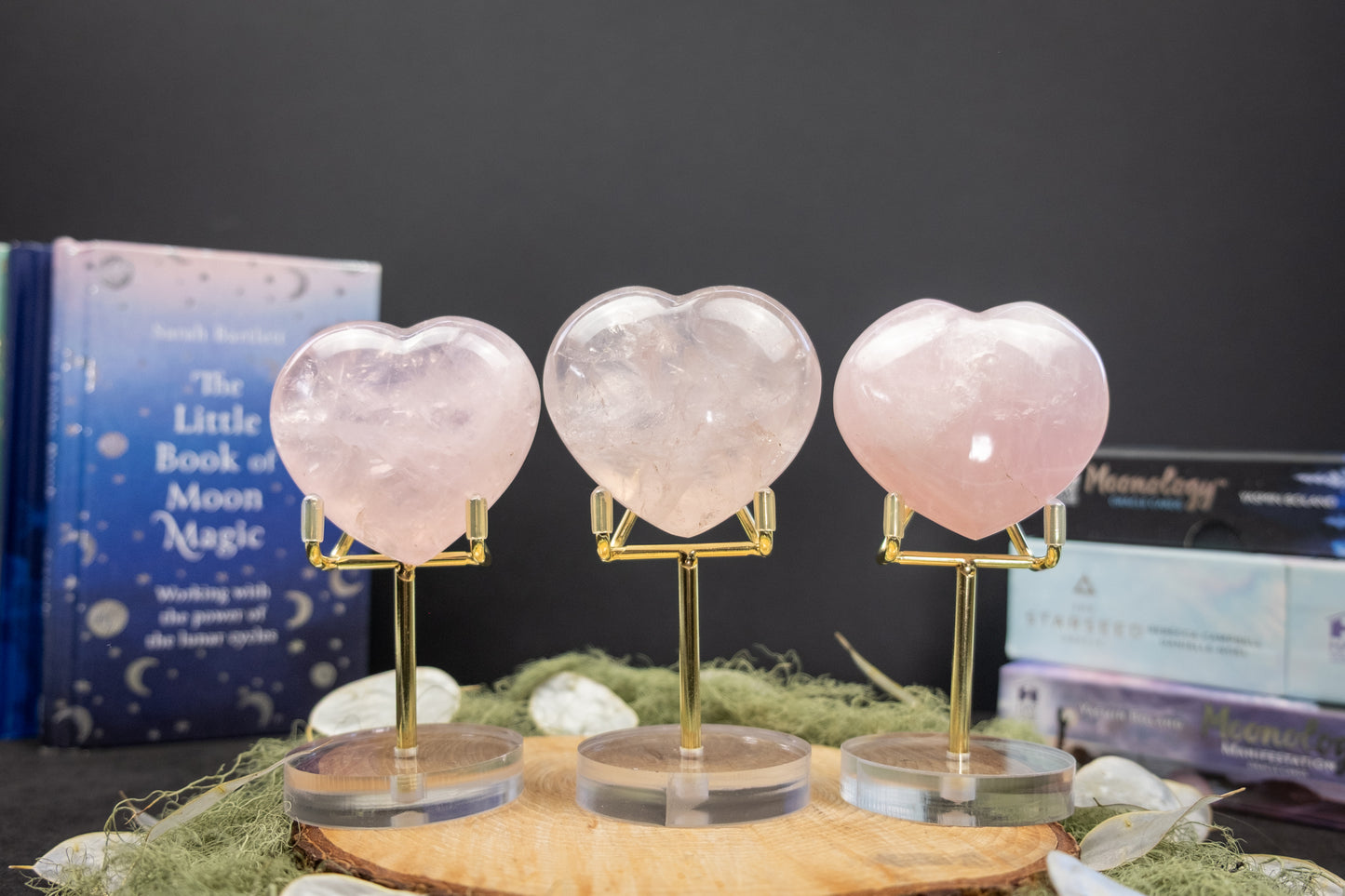 Rose Quartz Heart on Stand