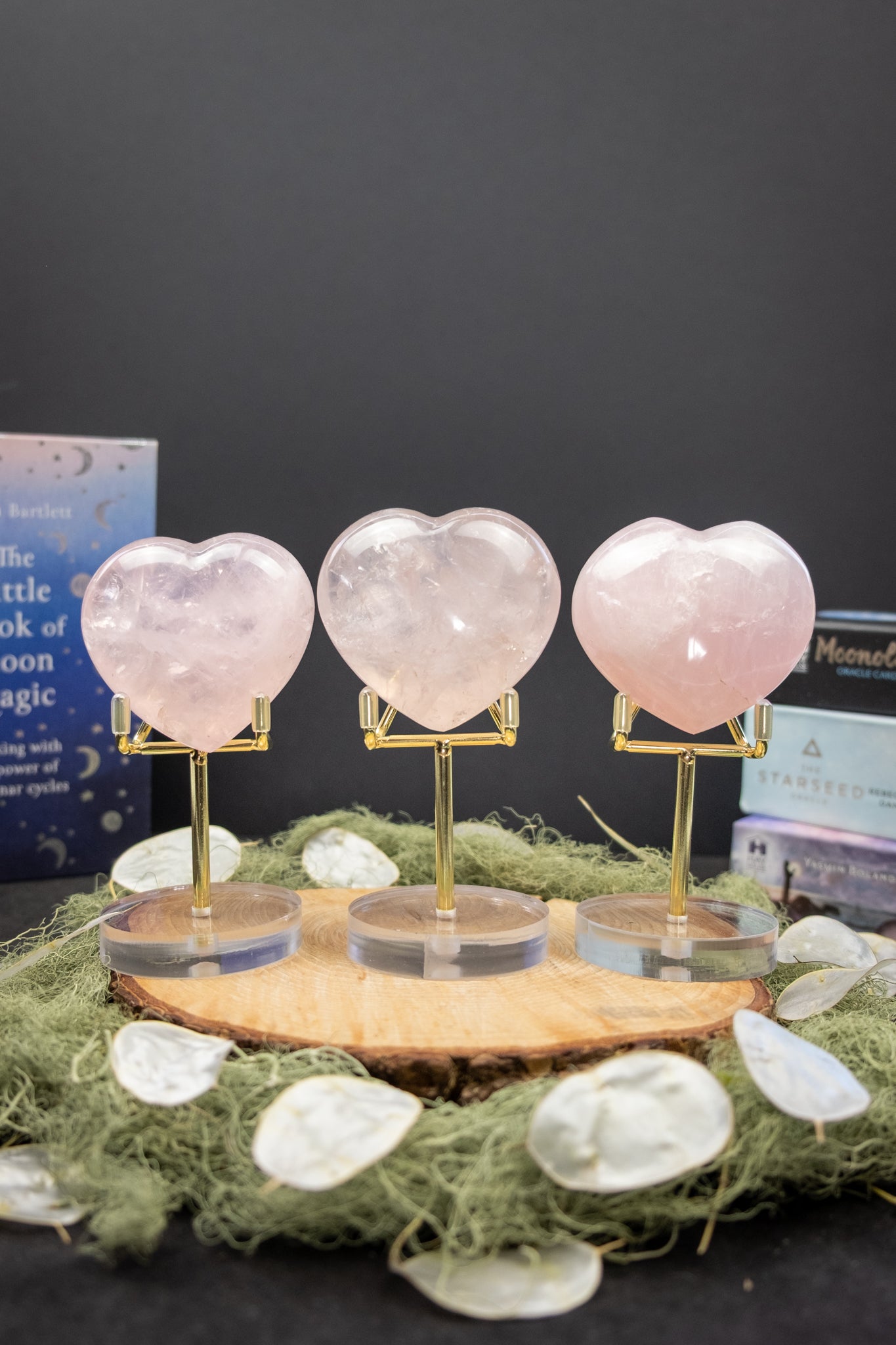 Rose Quartz Heart on Stand