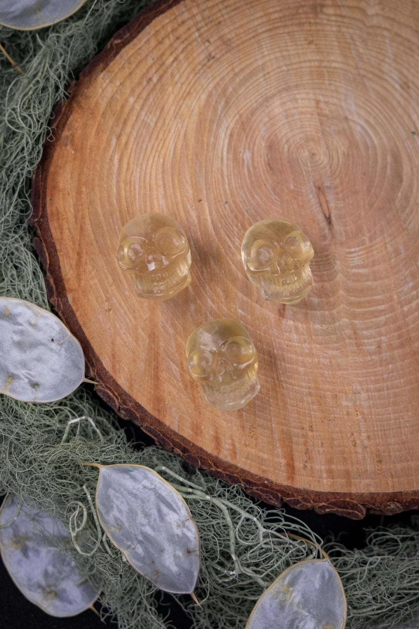 Yellow Fluorite Skull