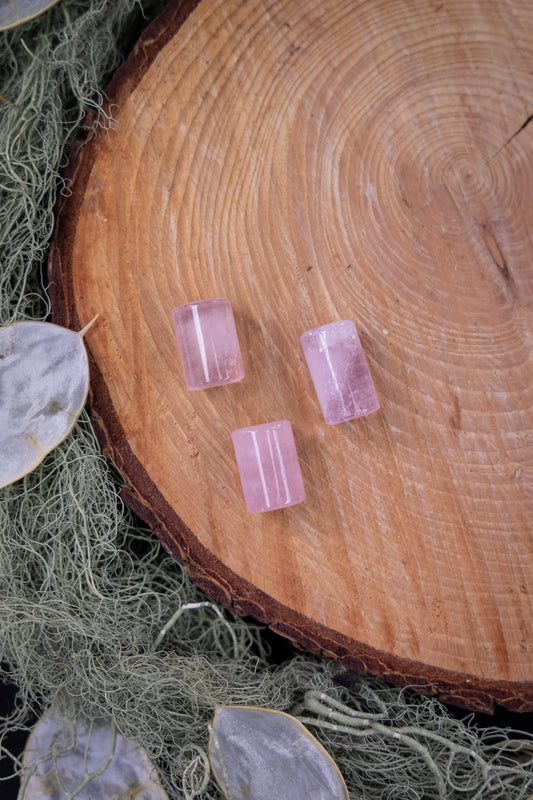 Morganite Cylinder, Pink Morganite Crystal Stone for Self Love and Emotional Healing, Ethically Sourced from Pakistan