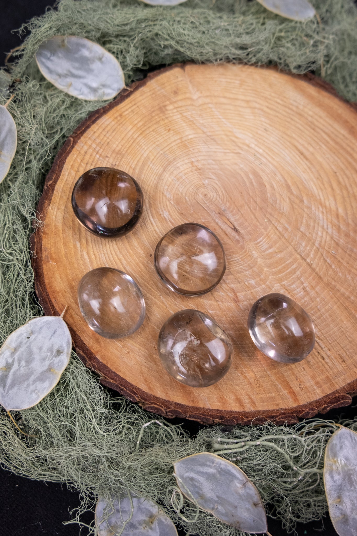Smokey Quartz Mini Palm Stone