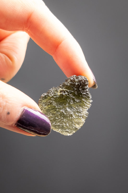Moldavite Raw Crystal, Natural Tektite Stone for Transformation and Spiritual Awakening, Ethically Sourced from Czech Republic